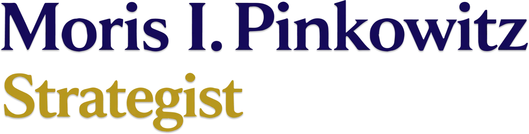 Moris I. Pinkowitz Strategist